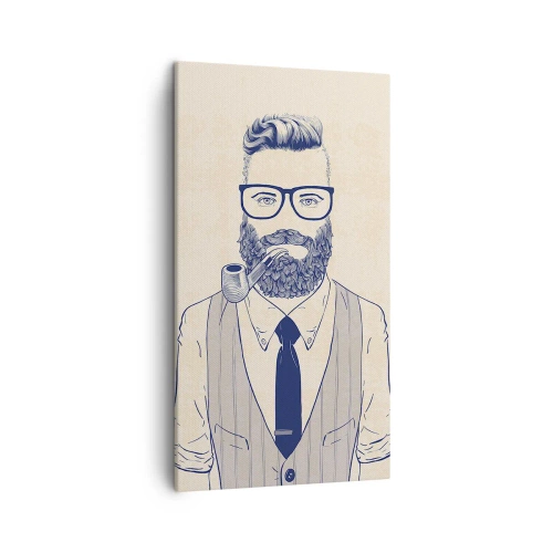 Vászonkép - Vidám, férfias és divatos - 45x80 cm