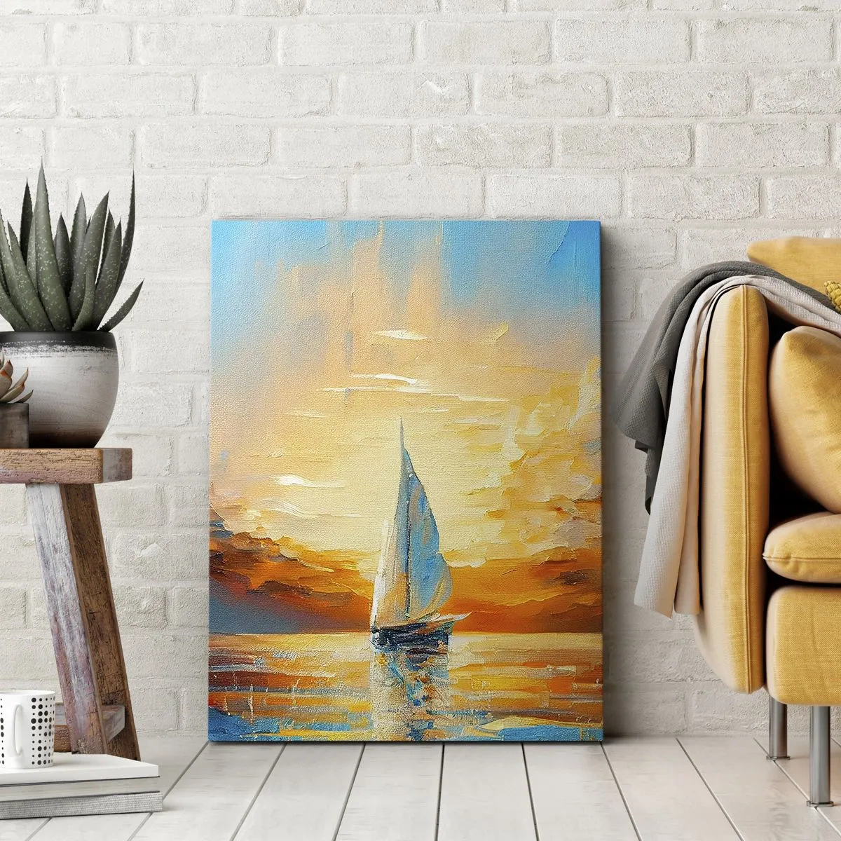 Vászonkép - Aranyban vitorlázva - 50x70 cm