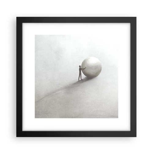 Poszter fehér keretben - Az élet játéka - 30x30 cm