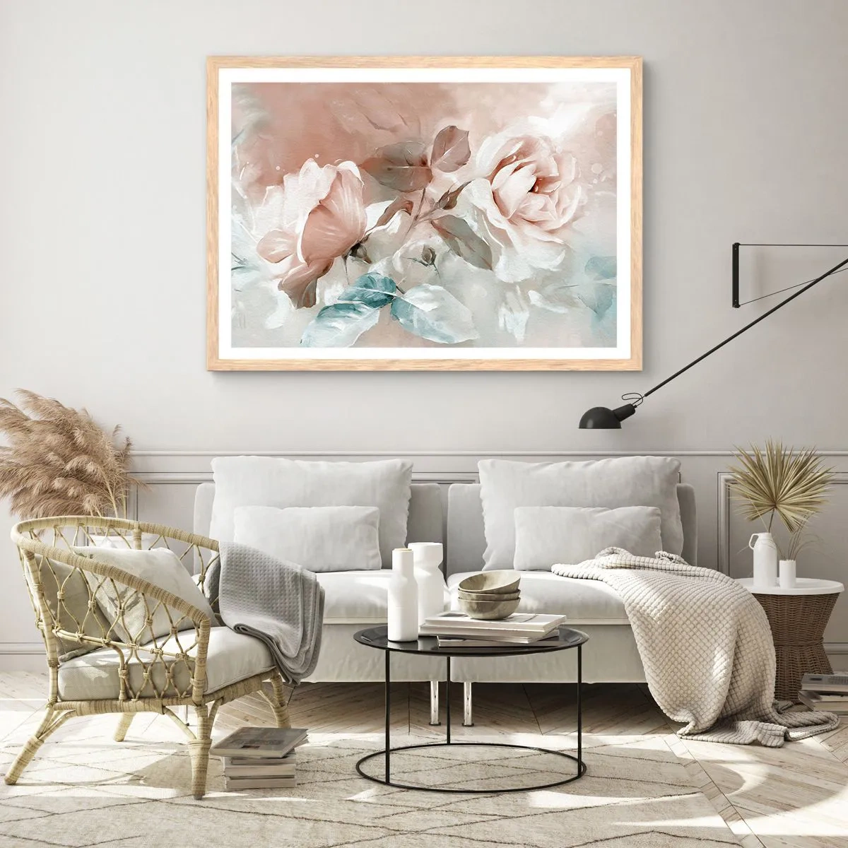 Poszter világos tölgy keretben - A romantika szelleme - 100x70 cm