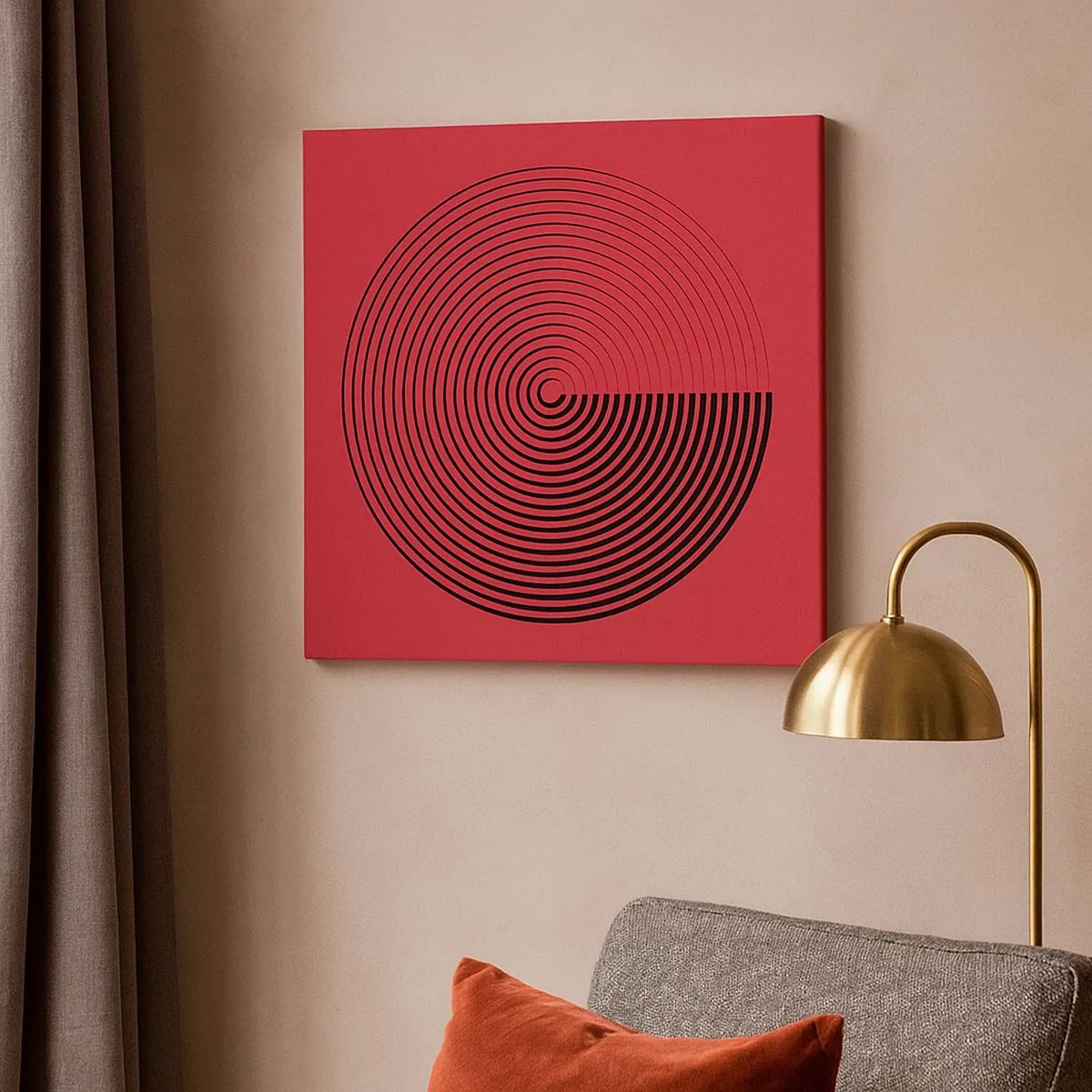 Vászonkép - Körkörös mozgás - 30x30 cm