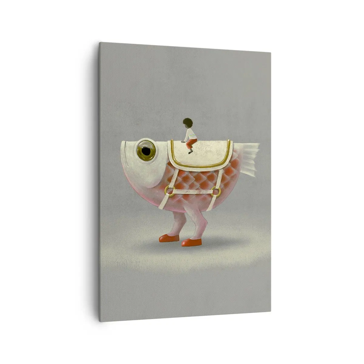 Vászonkép - A halas lovas - 70x100 cm