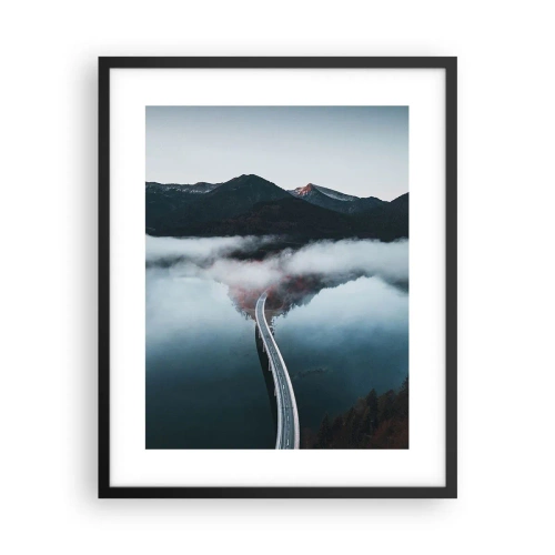 Poszter fehér keretben - Tükörsima víz felett - 40x50 cm