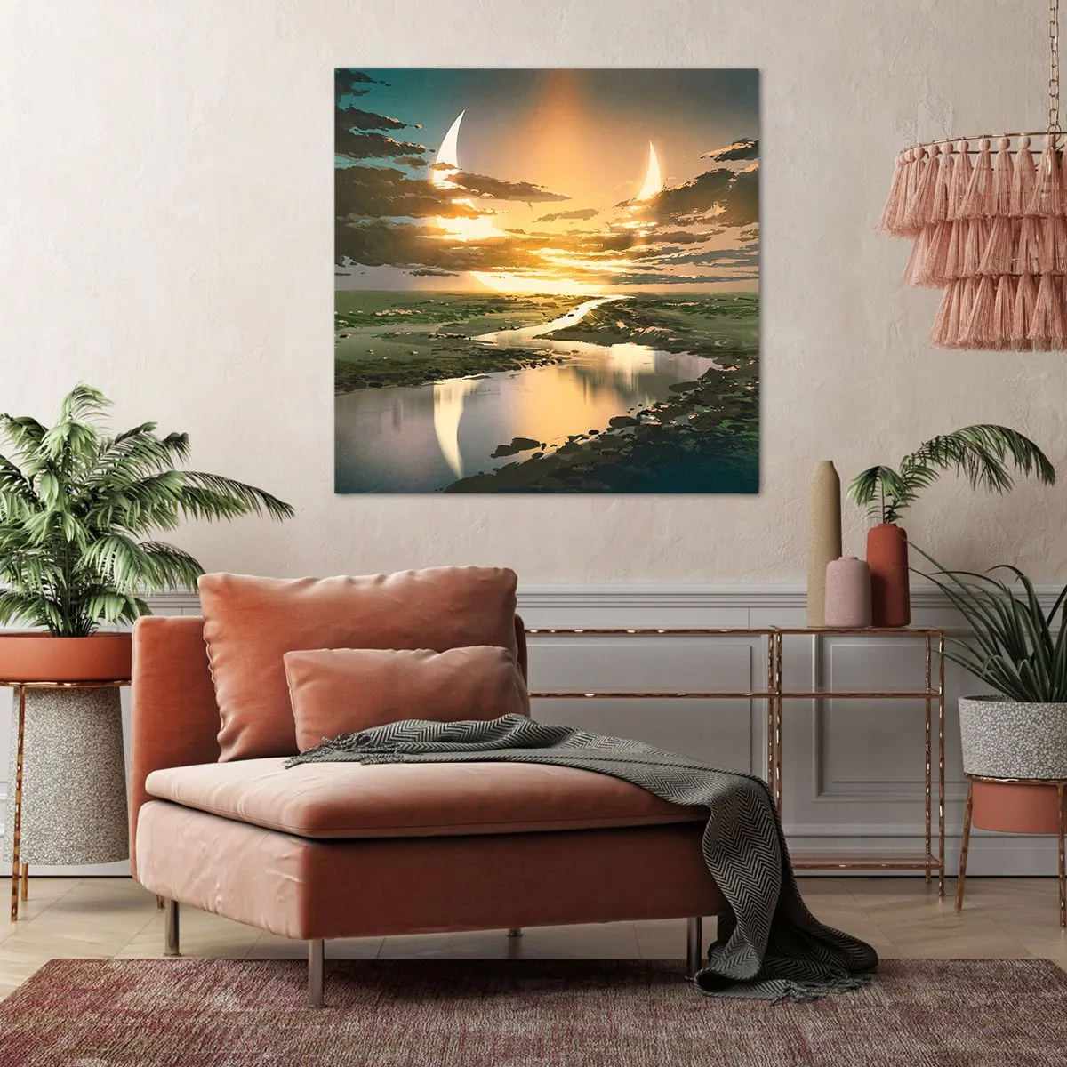 Vászonkép - Valahol egy messzi-messzi galaxisban - 70x70 cm