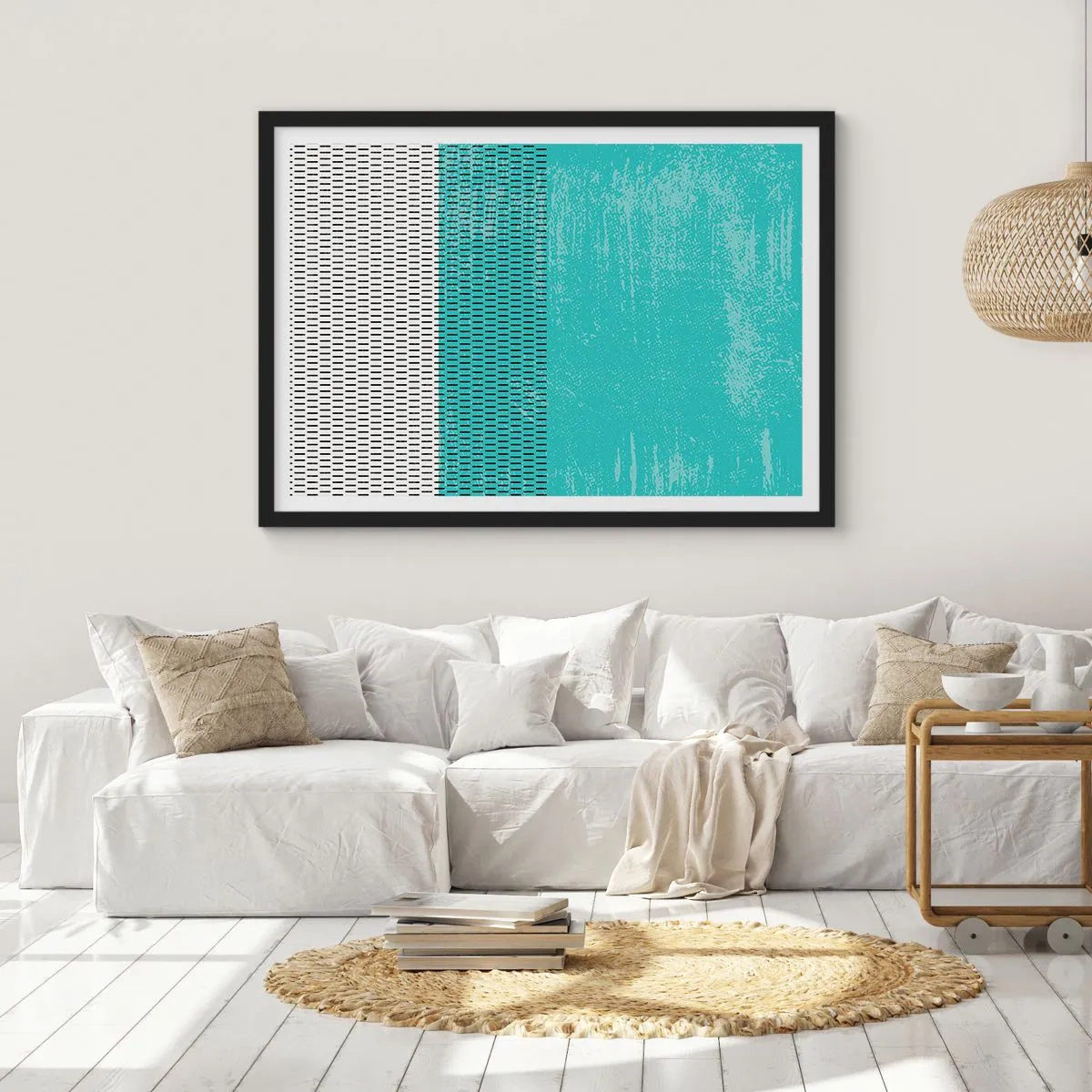 Poszter fehér keretben - Kiegyensúlyozott kompozíció - 70x50 cm