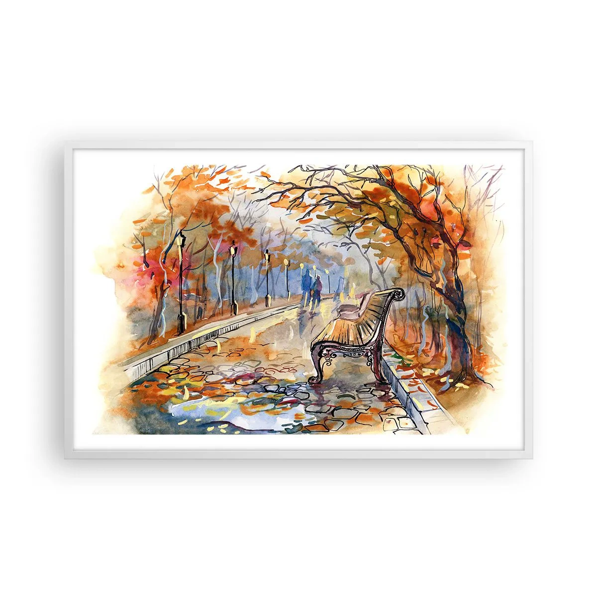 Poszter fekete keretben - Kiránduljunk együtt az őszbe - 91x61 cm