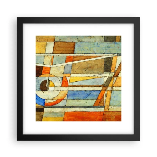 Poszter fehér keretben - Kubizmus az építkezésen - 30x30 cm