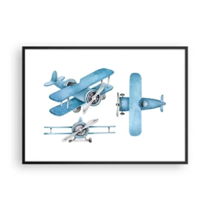 Poszter fehér keretben - Egy született győztes - 100x70 cm