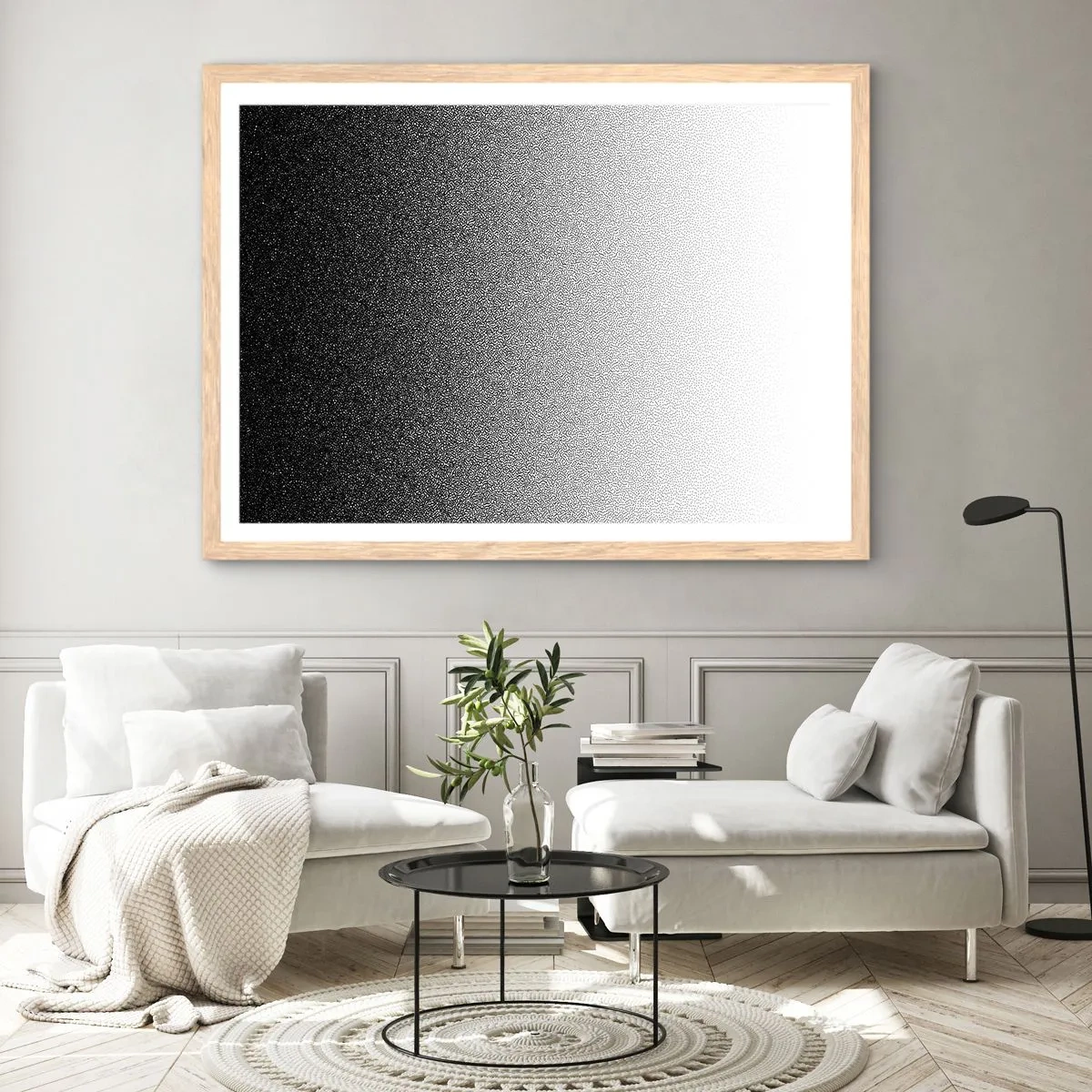 Poszter világos tölgy keretben - A fény felé - 91x61 cm