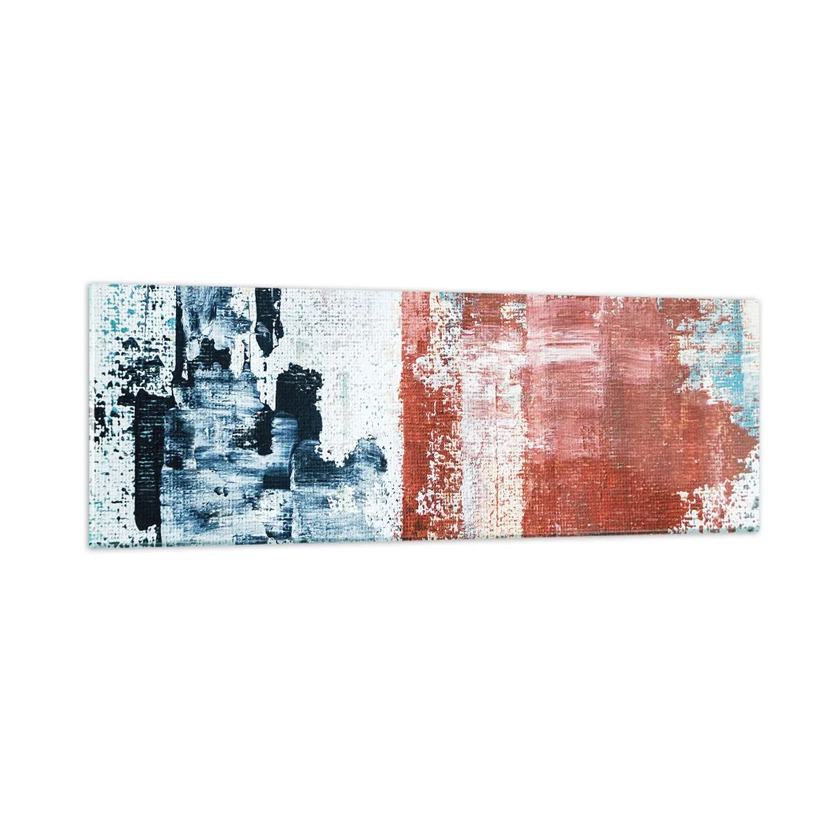 Üveg kép - Fele-fele absztrakt - 90x30 cm