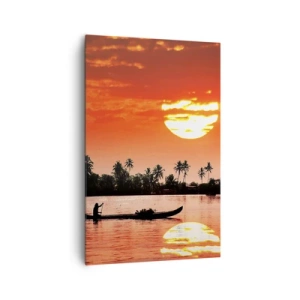 Vászonkép - A trópusok nyugalma naplementekor - 80x120 cm