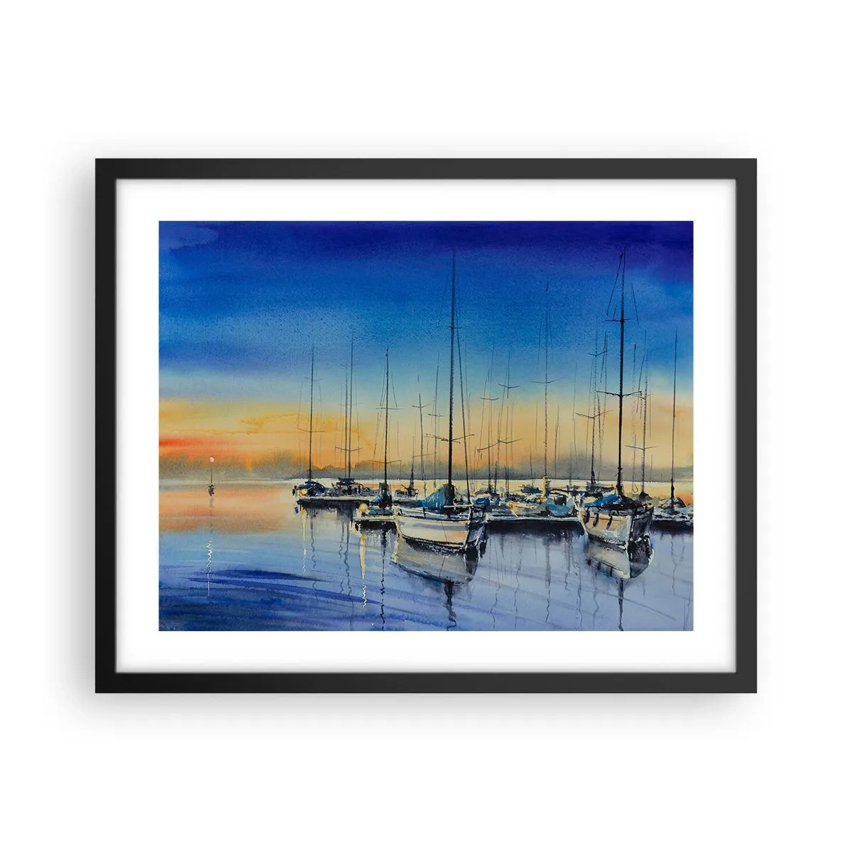 Poszter fehér keretben - Egy szép nap vége - 50x40 cm