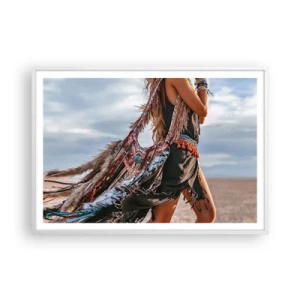 Poszter fekete keretben - Sámán párja - 100x70 cm