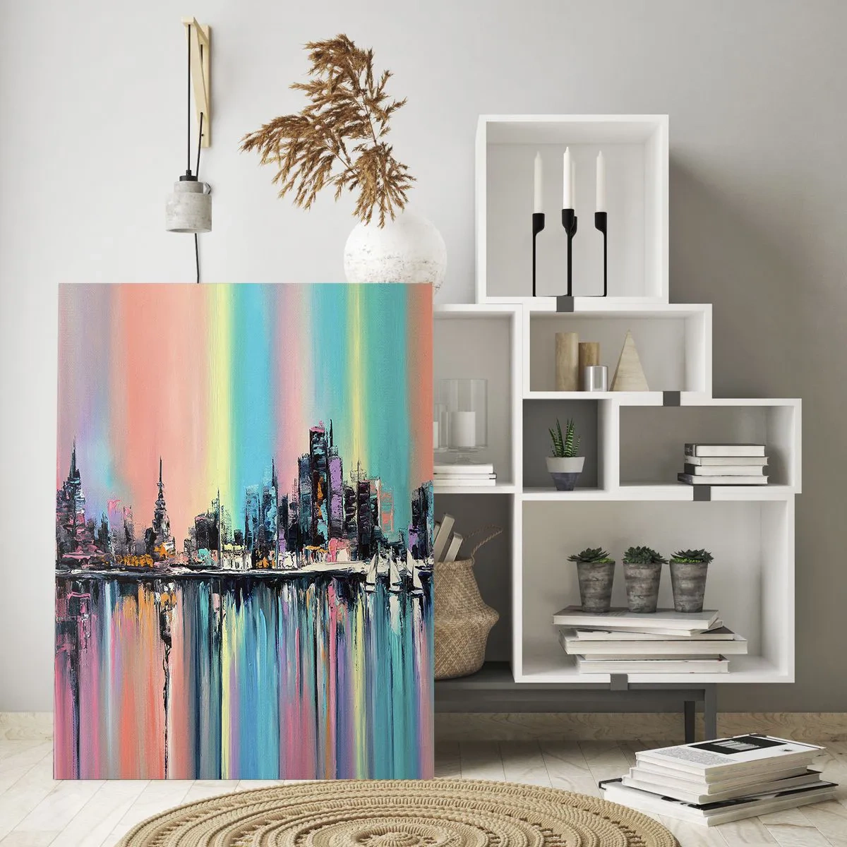 Üveg kép - Lejönni az éjszaka fényében - 50x70 cm