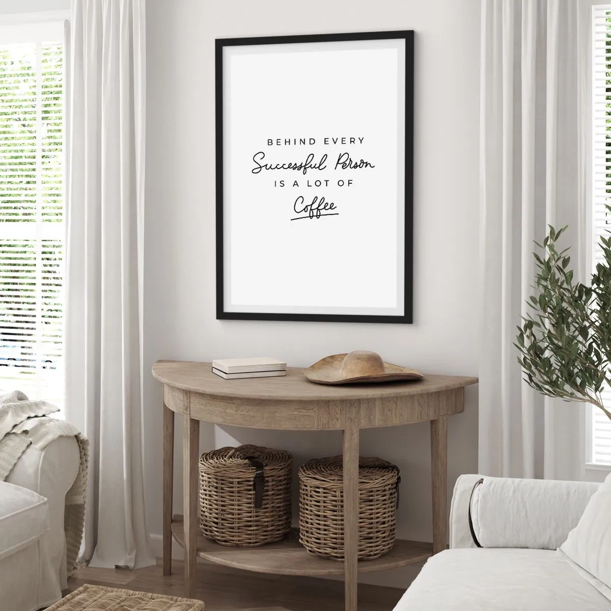 Poszter fehér keretben - A siker titka - 70x100 cm