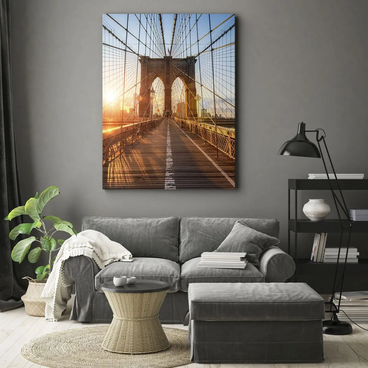 Vászonkép - Az arany hídon - 55x100 cm