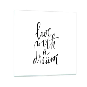 Üveg kép - Természetesen - 30x30 cm