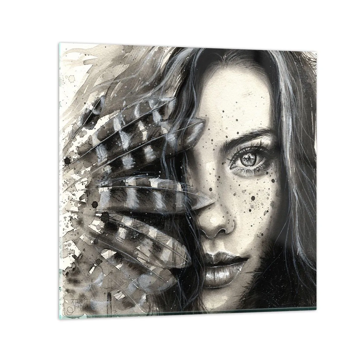 Üveg kép - Vad gyönyör - 40x40 cm