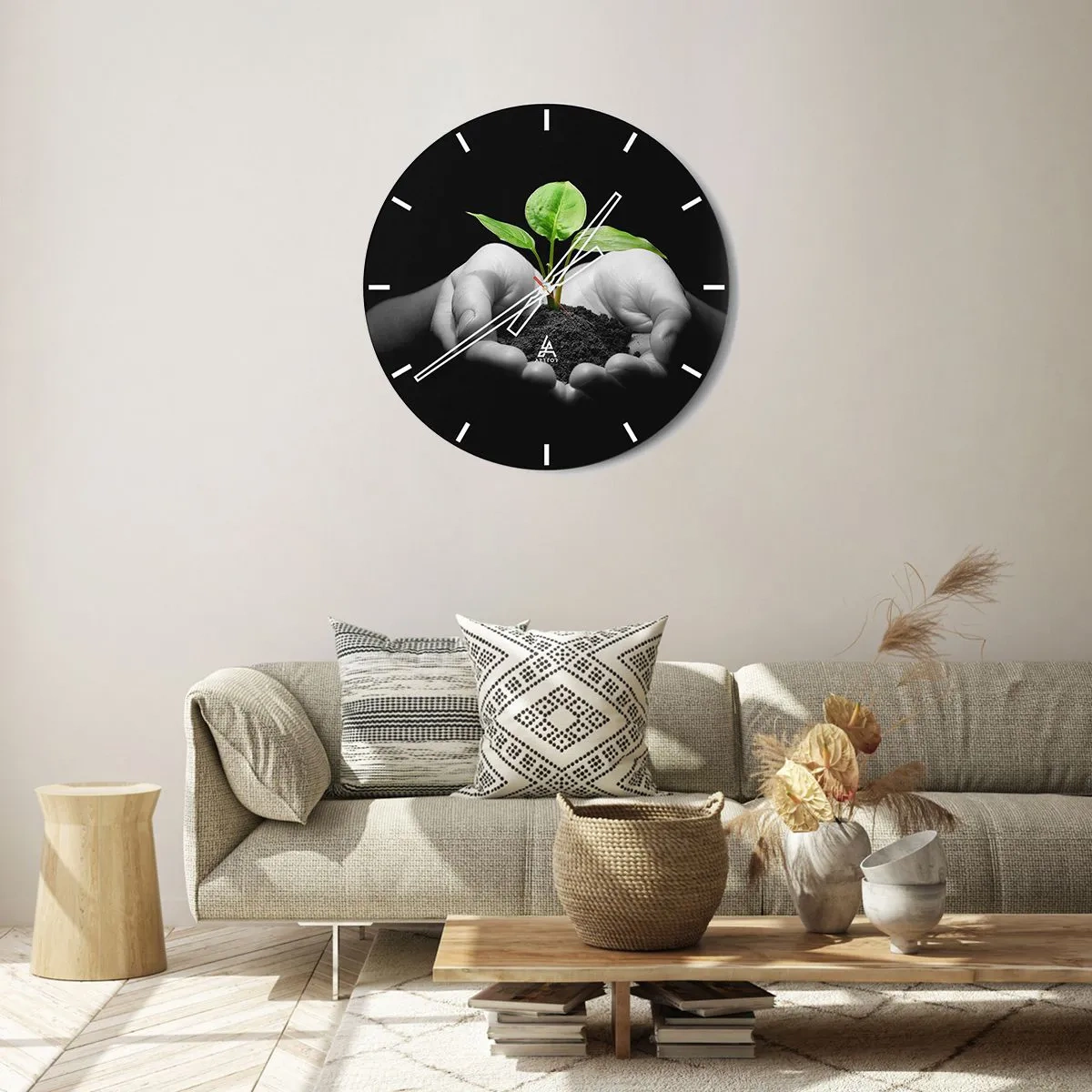 Falióra, Óra - Szeretem a természetet, védem azt - 30x30 cm