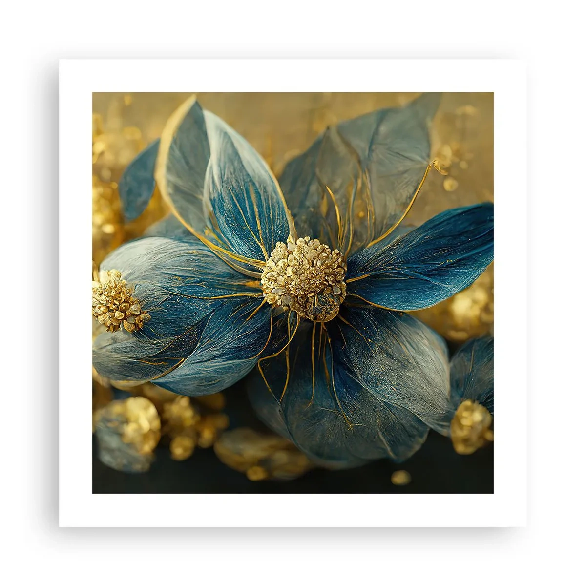 Poszter - Aranyló virág - 50x50 cm