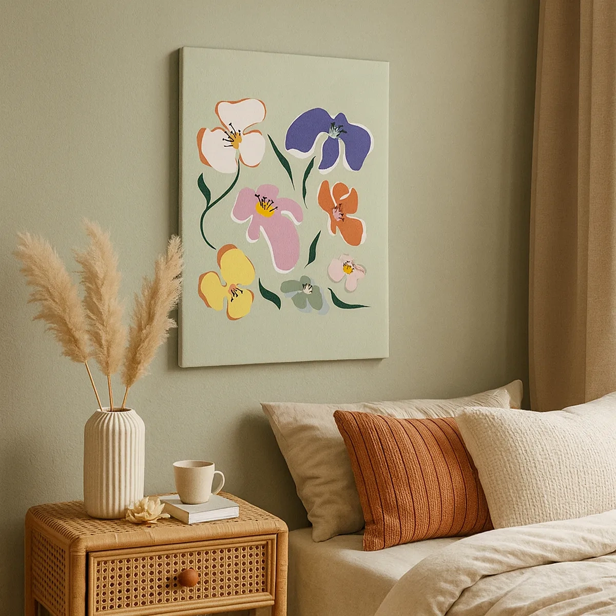 Vászonkép - Árvácskák egy testvérnek - 50x70 cm