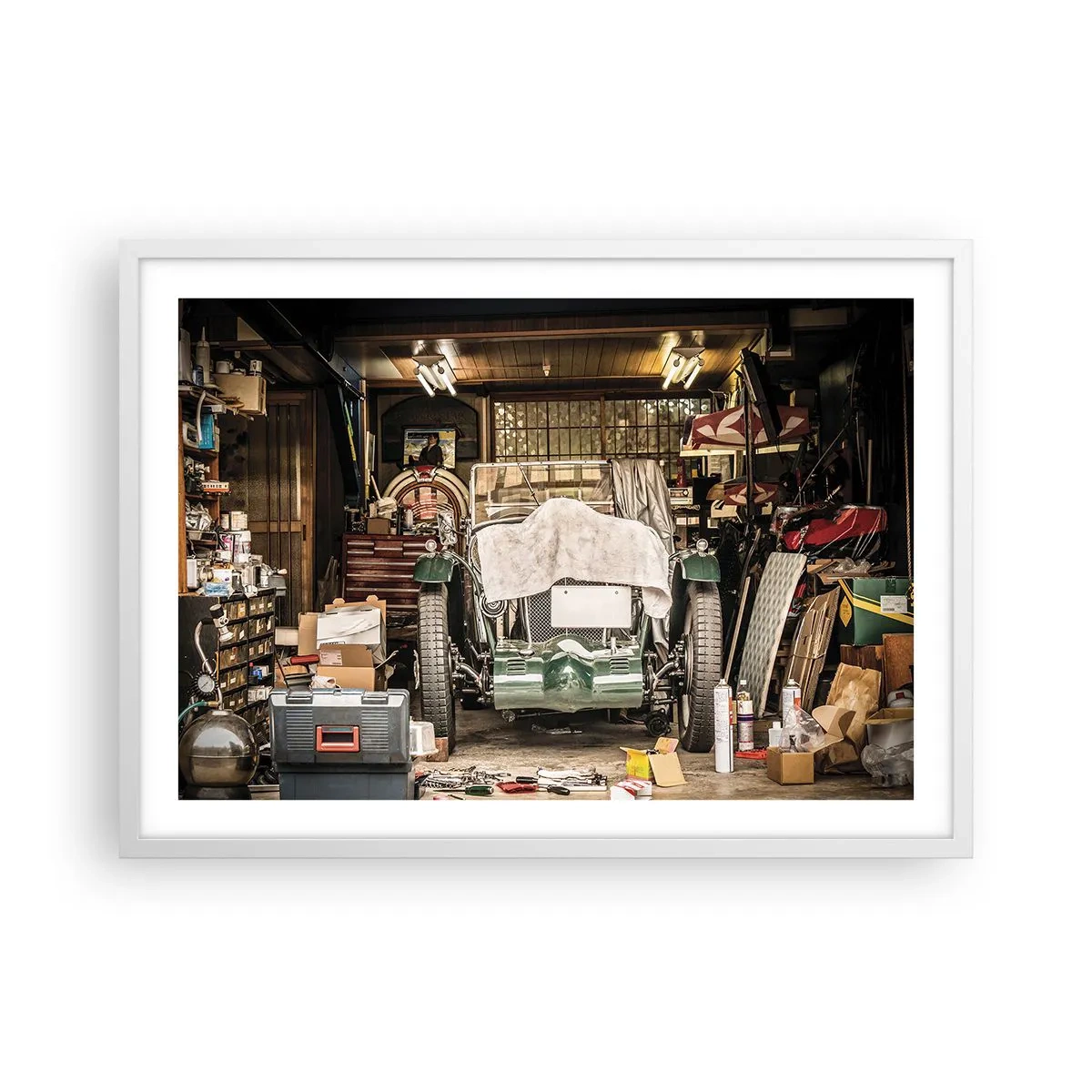 Poszter fekete keretben - Vissza a múltba - 70x50 cm