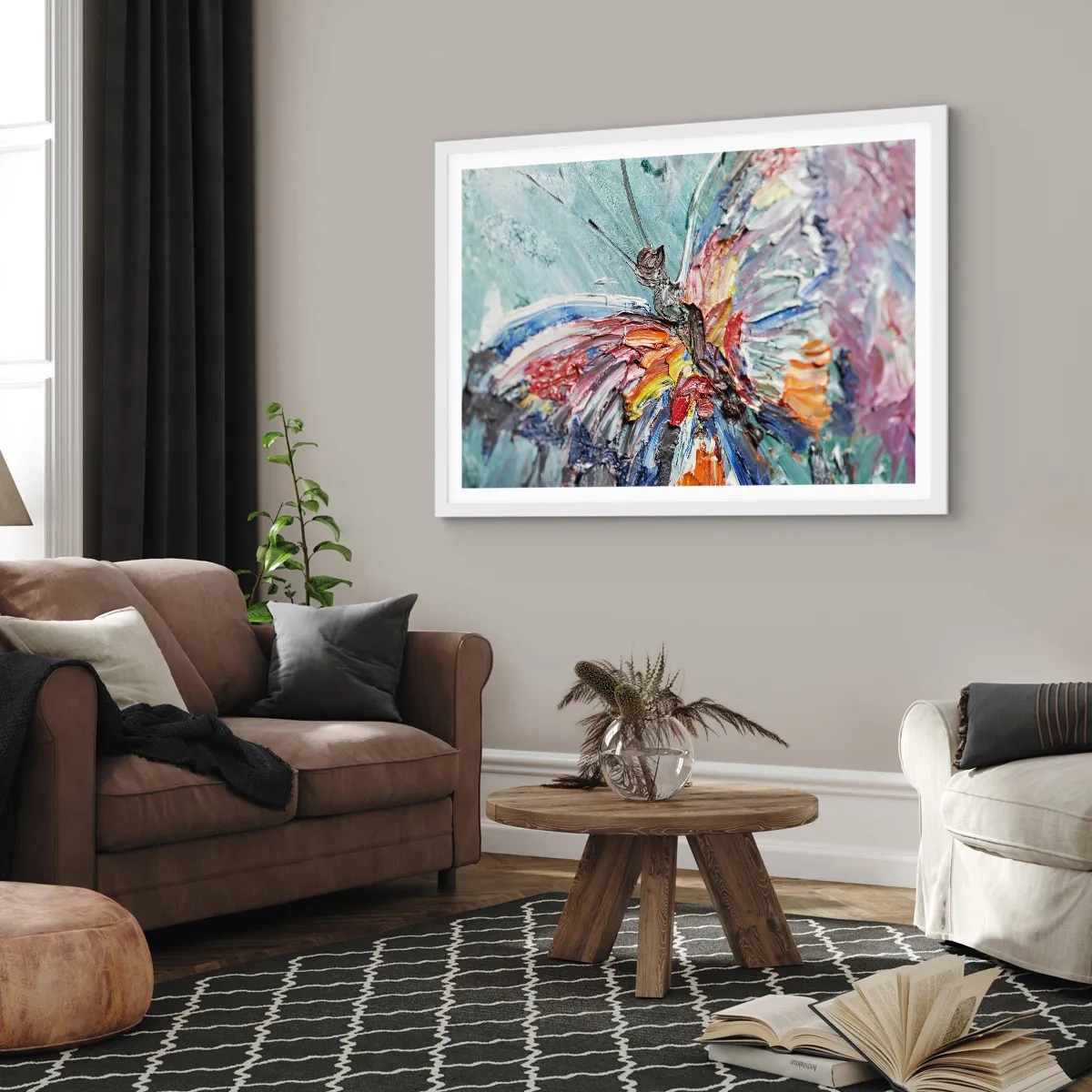 Poszter fekete keretben - A természet által festett - 100x70 cm