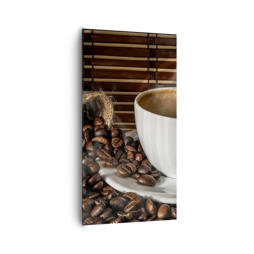 Vászonkép - A szén feketesége, a borostyán tisztasága - 65x120 cm