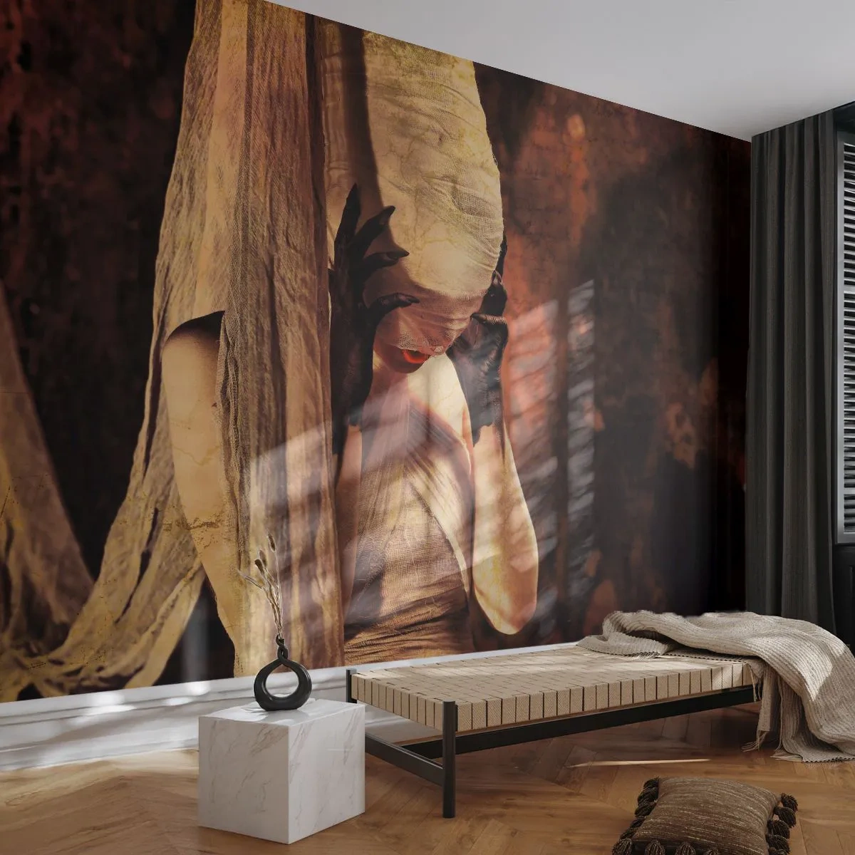 Fotótapéta Premium Sand - A jó és a rossz között - Színház, Darab, Férfi - 300x210 cm