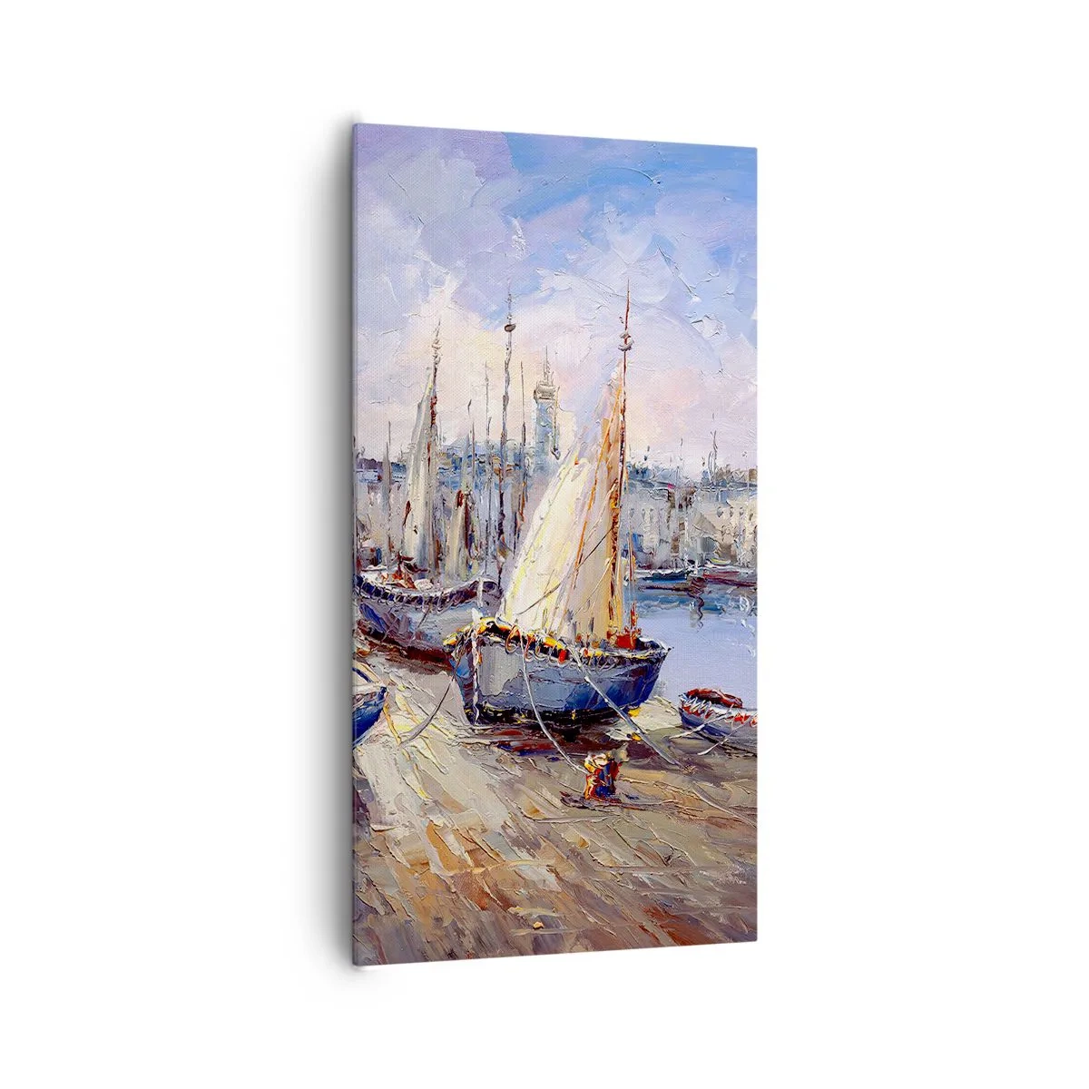 Vászonkép - Város az öböl mellett - 65x120 cm