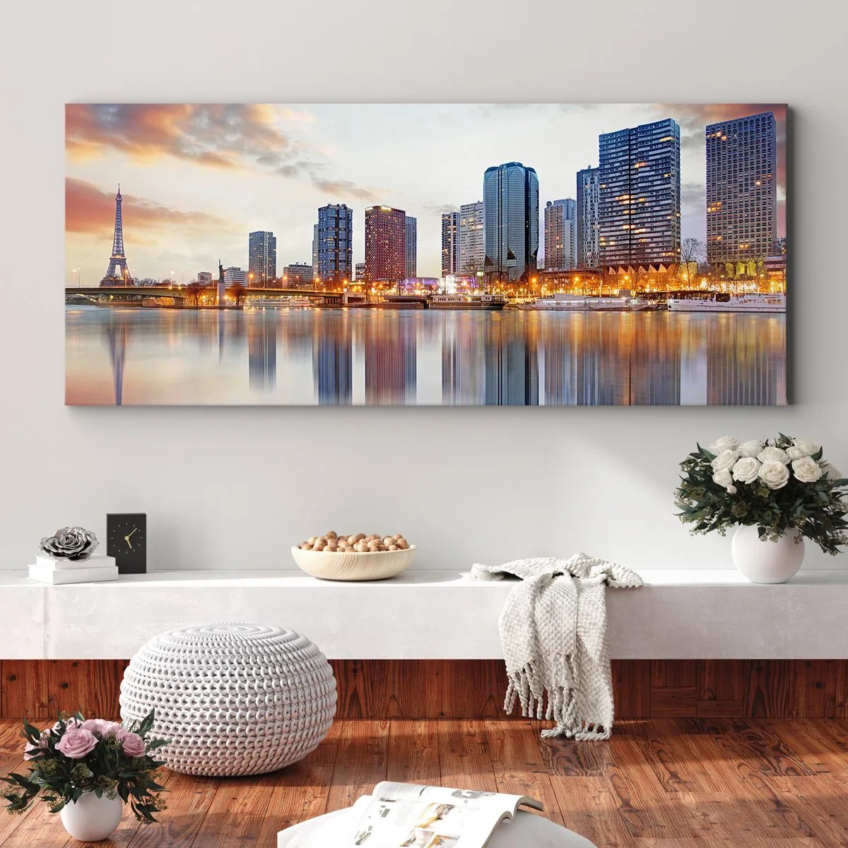 Vászonkép - Párizs monumentális nyugalma - 90x30 cm