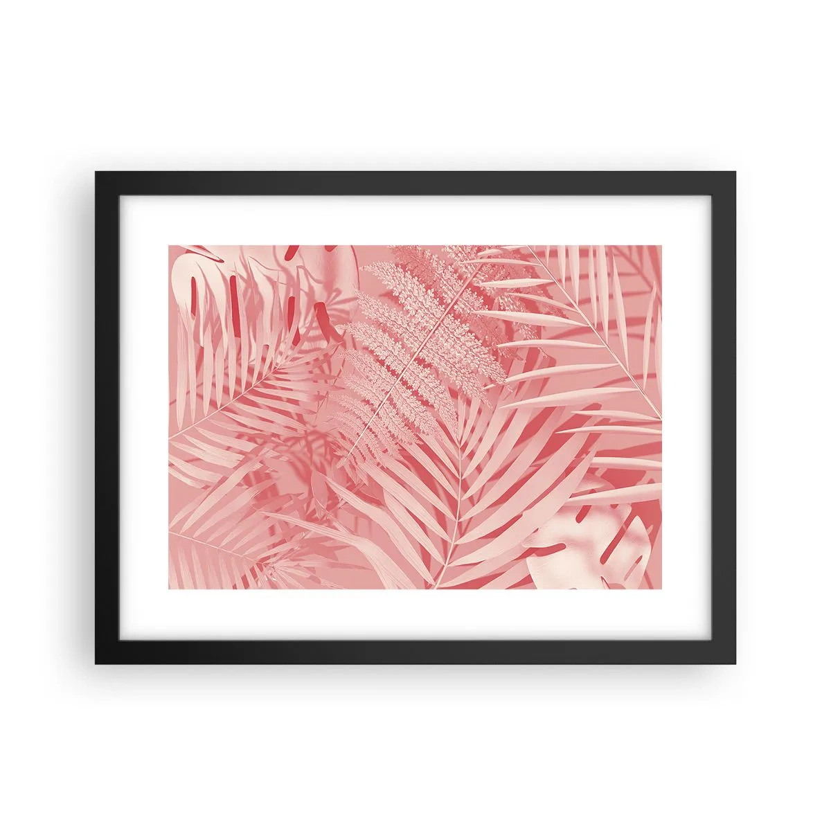 Poszter fehér keretben - Rózsaszín koncepció - 40x30 cm
