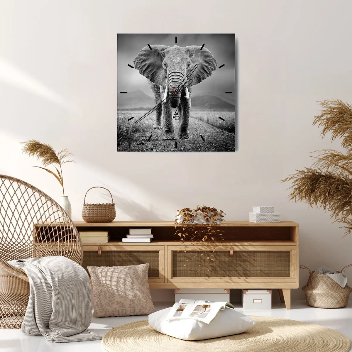 Falióra, Óra - A házigazda üdvözli - 30x30 cm