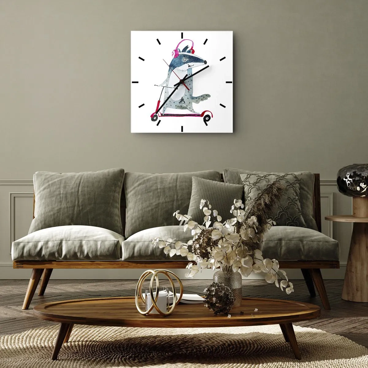 Falióra, Óra - Borzas örömök - 30x30 cm