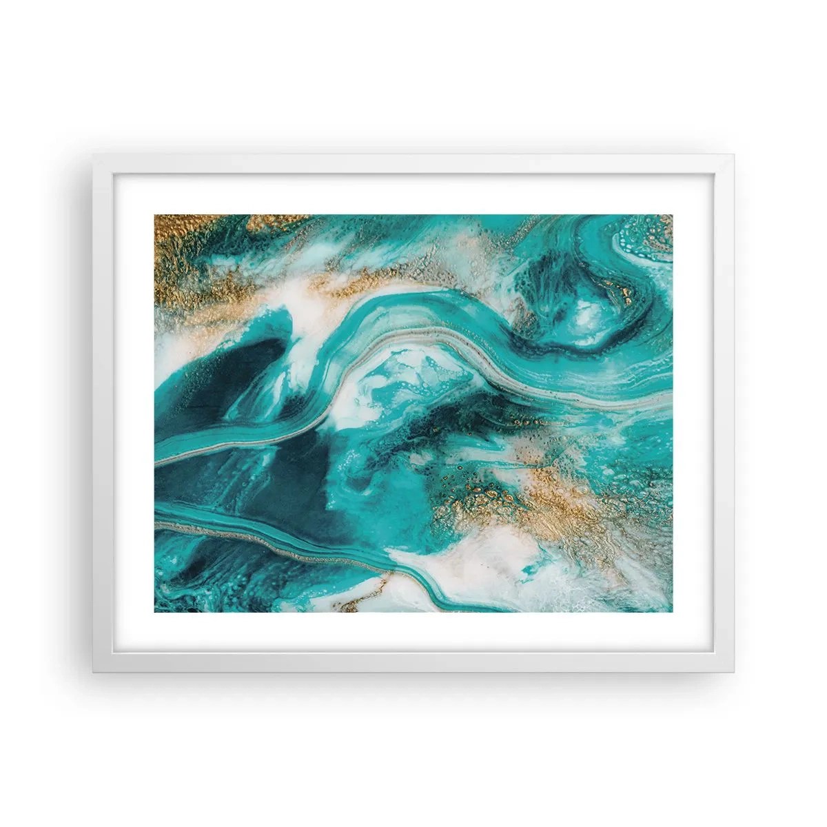 Poszter fekete keretben - Az arany folyó - 50x40 cm