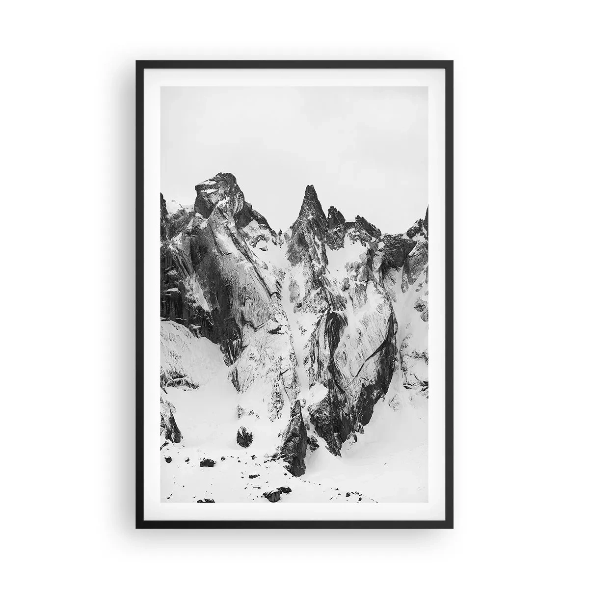 Poszter fehér keretben - Rémes gránit hegygerinc - 61x91 cm