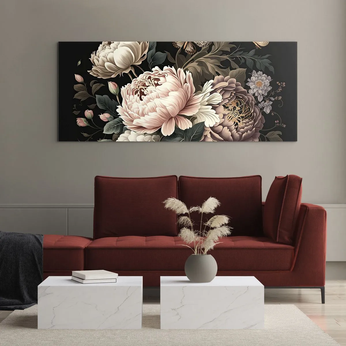 Üveg kép - Barokk stílusban - 100x40 cm