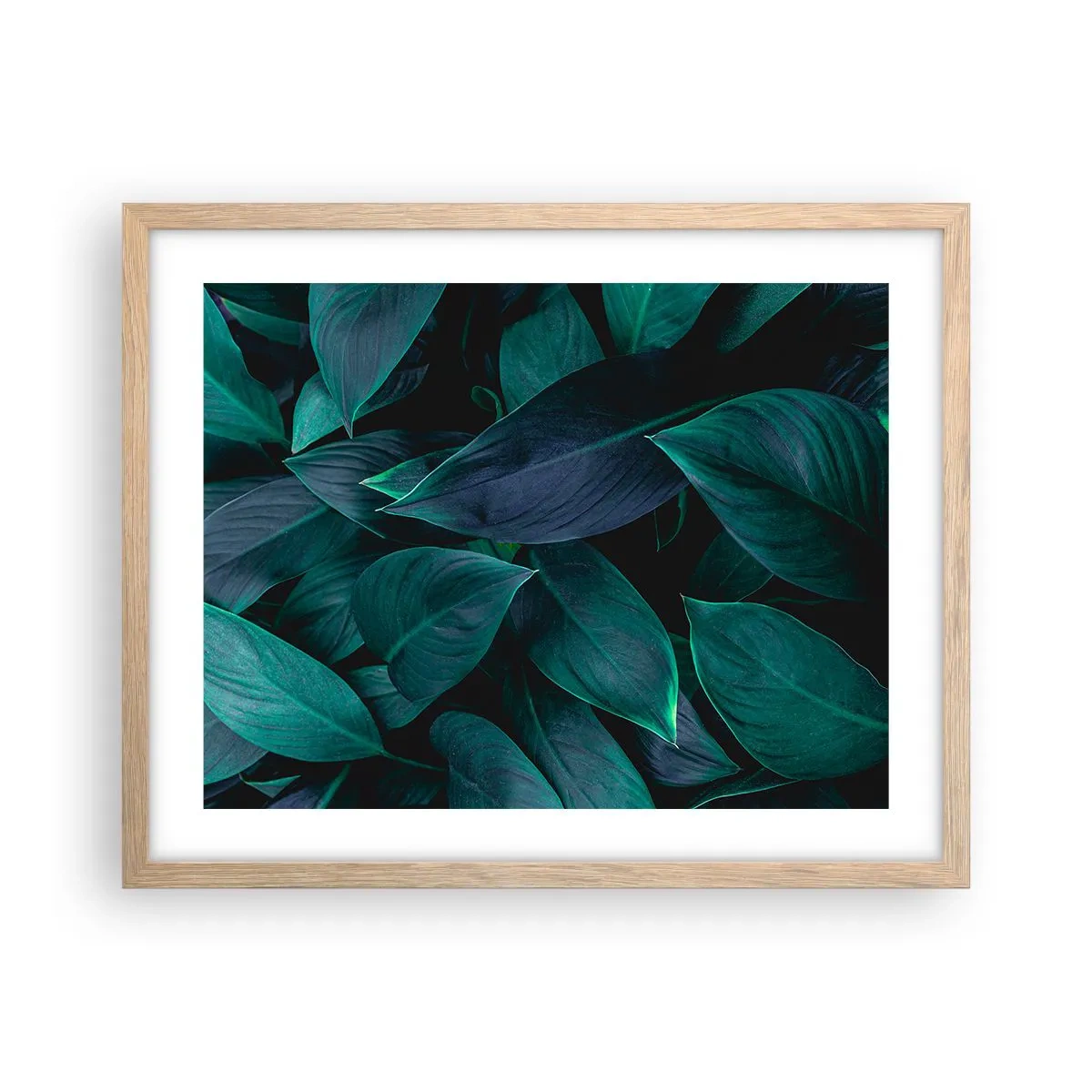 Poszter világos tölgy keretben - Maga a zöldellő növényzet - 50x40 cm