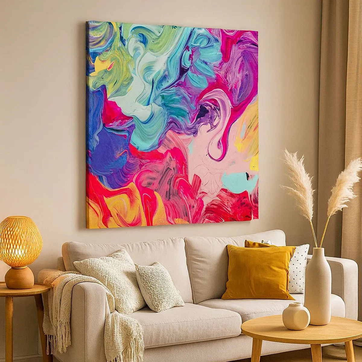 Vászonkép - Színek születése - 30x30 cm