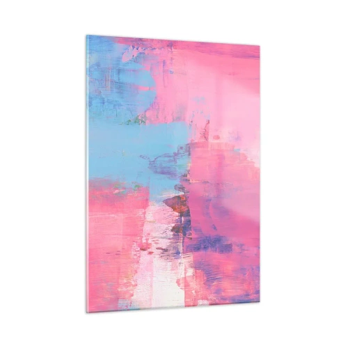 Üveg kép - Rózsaszín, kék és egy csipetnyi fény - 50x70 cm