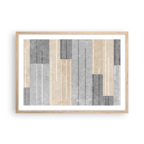 Poszter világos tölgy keretben - Kompozíció: tartsa a függőlegeset - 70x50 cm