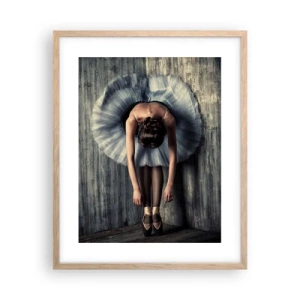 Poszter világos tölgy keretben - Amikor elhallgat a zene - 40x50 cm