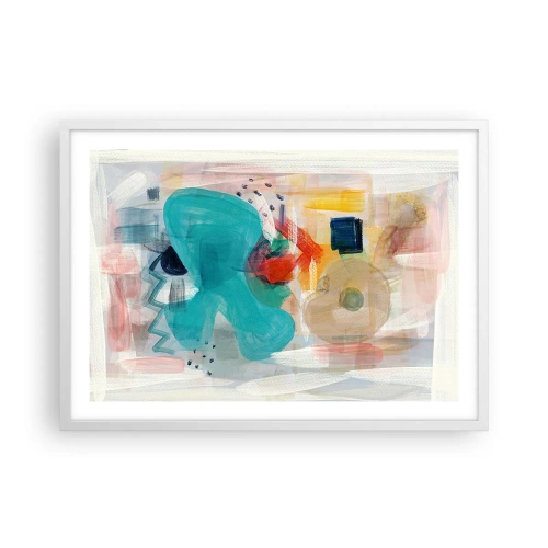 Poszter fekete keretben - Színes játék - 70x50 cm