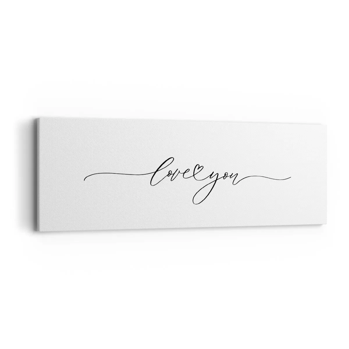 Vászonkép - Fekete fehéren - 90x30 cm