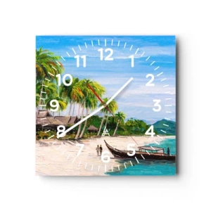 Falióra, Óra - Egy egzotikus álom - 40x40 cm