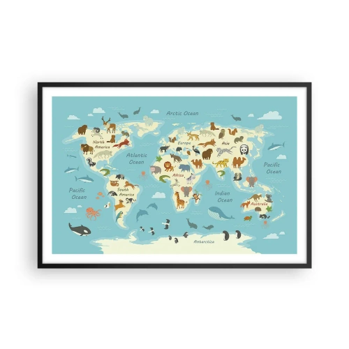 Poszter fehér keretben - Jó szomszédok - 91x61 cm