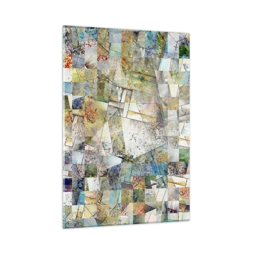 Üveg kép - Geometrikus átrendeződés - 50x70 cm