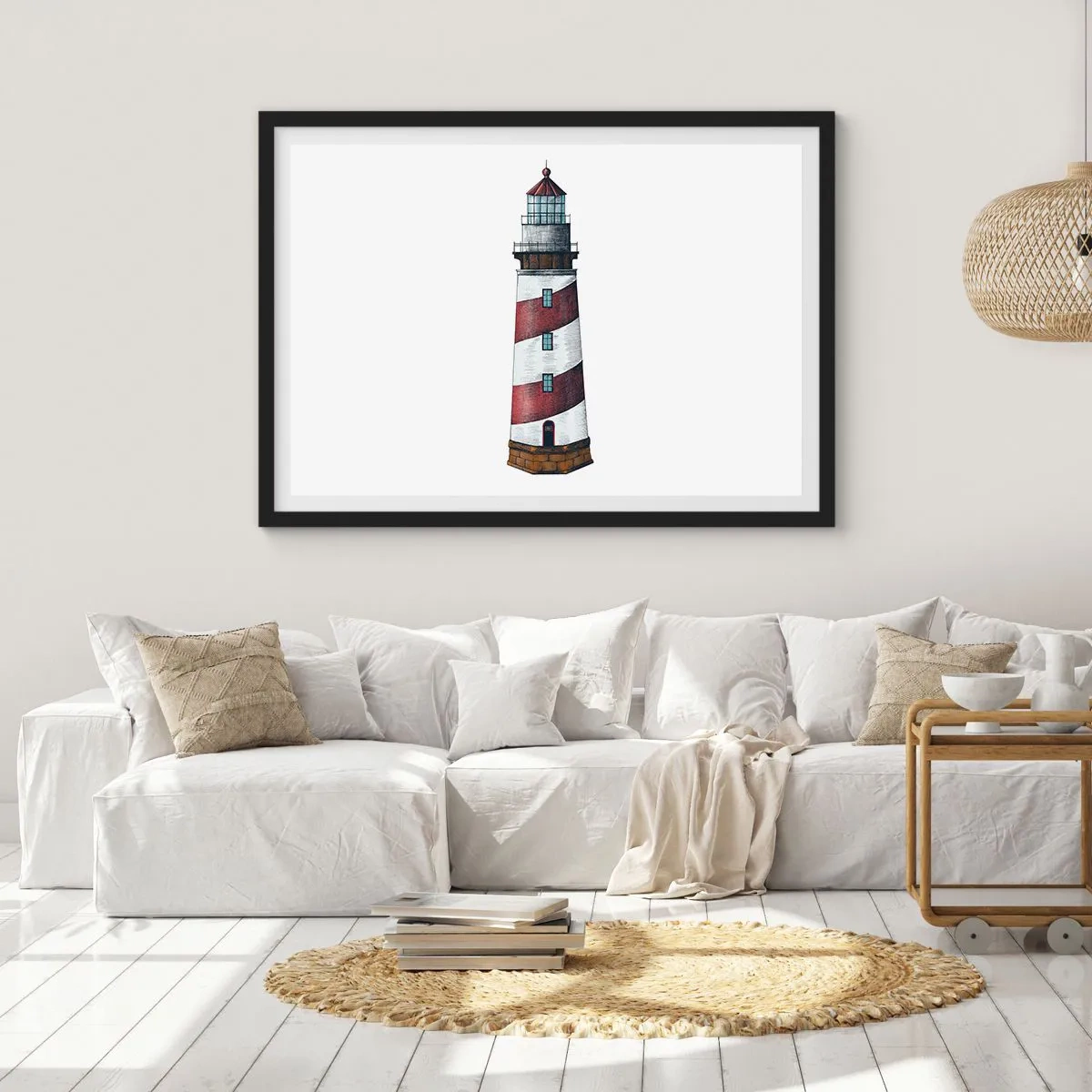 Poszter fehér keretben - Mindig résen - 100x70 cm