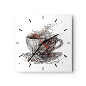 Falióra, Óra - Tea mindenre jó - 30x30 cm