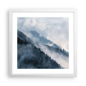 Poszter fekete keretben - A hegyek misztikája - 40x40 cm
